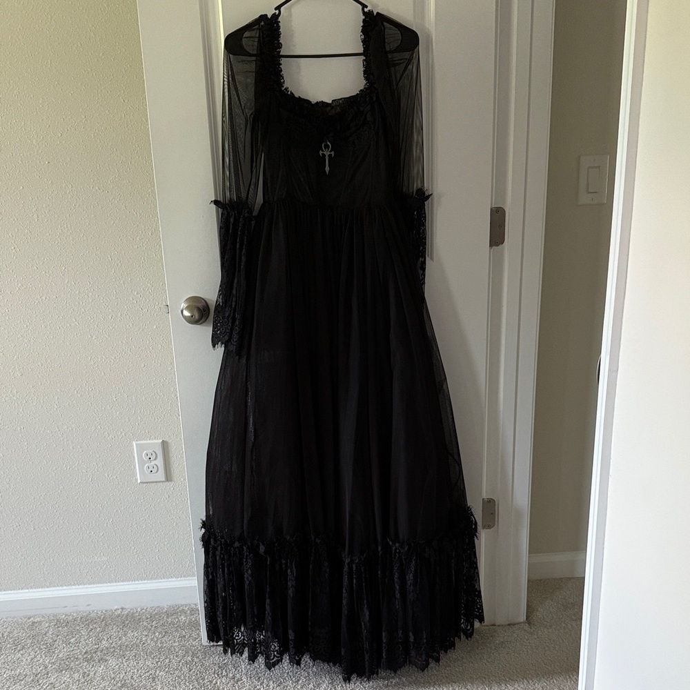 Dolls Kill X Widow Dance With Death Maxi Dress